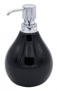 Изображение товара Дозатор жидкого мыла Ridder Belly 2115510 черный, керамический, 440 мл