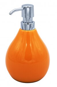 Изображение товара Дозатор жидкого мыла Ridder Belly оранжевый 440 мл свободностоящий керамика пластик