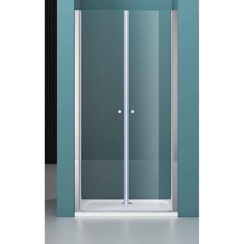Изображение товара Душевая дверь в нишу BelBagno Etna 200 x 195 см прозрачное стекло хром профиль
