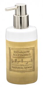 Изображение товара Дозатор жидкого мыла Ridder Native 2120509, керамика, бежевый, 300 мл