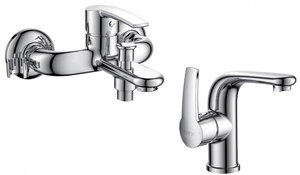 Изображение товара Комплект смесителей D&K Valerius Rhein DA1360001SET, хром