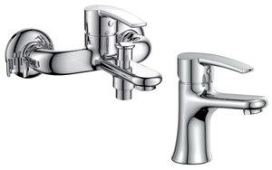 Изображение товара Комплект смесителей D&K Valerius Rhein DA1360002SET, хром