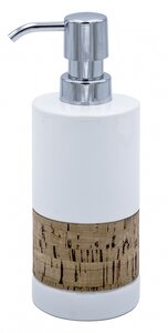 Изображение товара Дозатор жидкого мыла Ridder Corky 2124501 белый керамический пластиковый
