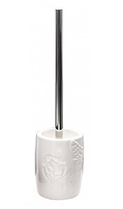 Изображение товара Ершик для унитаза Ridder Flower 2133401, белый, нержавеющая сталь и керамика