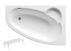 Изображение товара Акриловая ванна Ravak Asymmetric 170 x 110 см, с опорой, правая, белая, C491000000