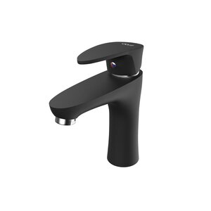 Изображение товара Смеситель для раковины Dorff Alpha D9021000BL черный высота 18 см