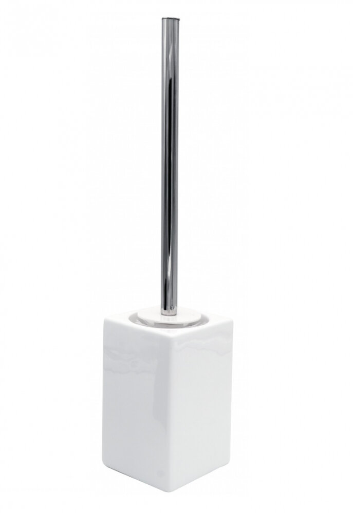 Изображение товара Ершик для унитаза Ridder Cube 2135401 белый напольный надежный долговечный