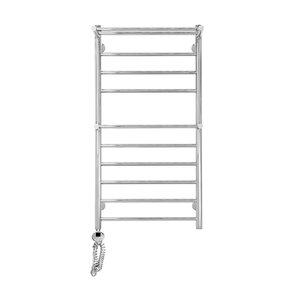 Изображение товара Полотенцесушитель электрический Domoterm Медея сп2 П10 500x1000 EL, ширина 50 см, высота 100 см, с полкой, подключение слева, хром