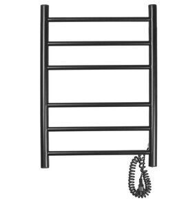 Изображение товара Полотенцесушитель электрический Domoterm Аврора DMT 109-6 40x60 Черный матовый