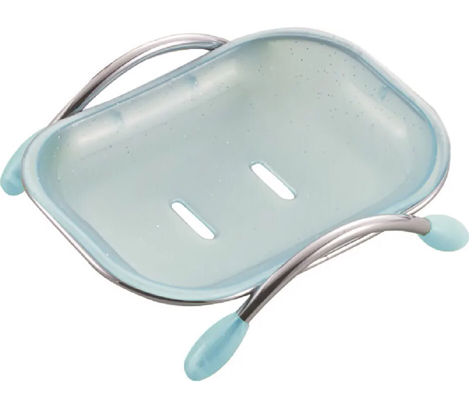 Изображение товара Пластиковая мыльница Haiba голубая HB333-1 для ванной комнаты