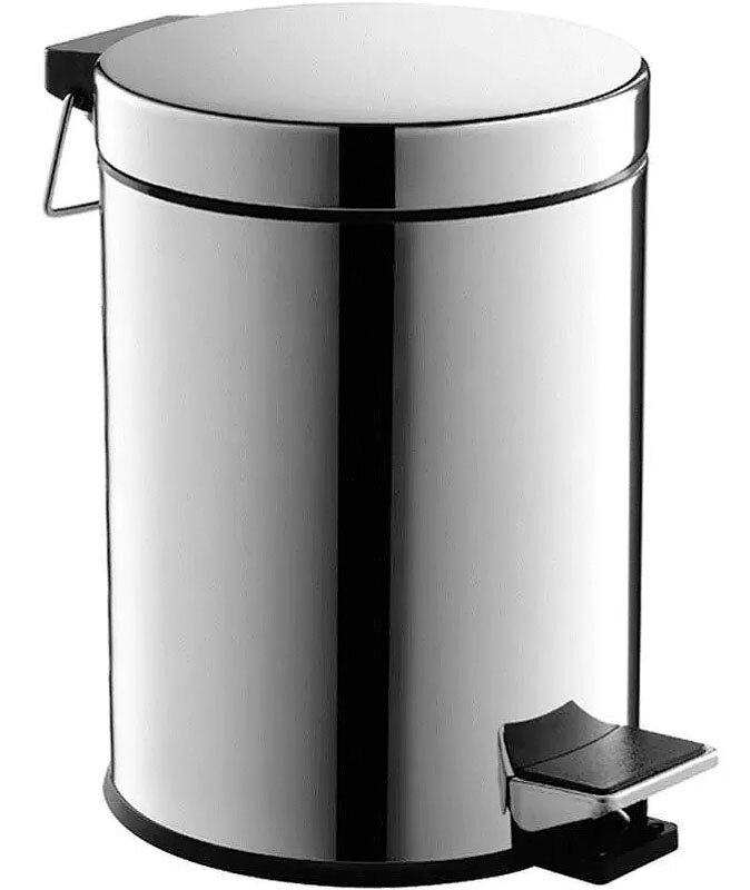 Изображение товара Корзина Haiba HB701 с педалью, 3 л, хром