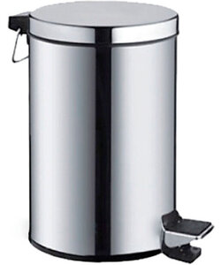 Изображение товара Корзина для мусора Haiba с педалью 12 л металлическая глянцевая HB703