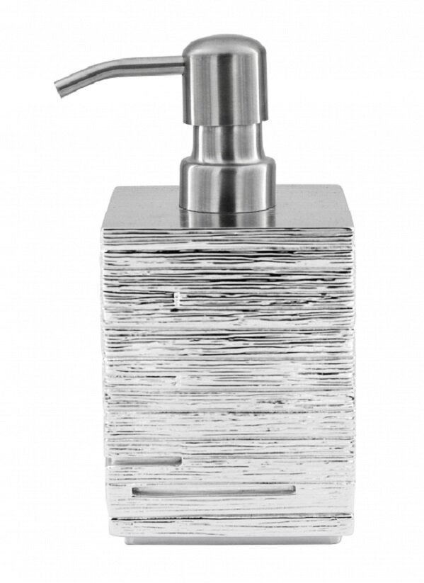 Изображение товара Дозатор жидкого мыла Ridder Brick Silver 430 мл, свободностоящая установка
