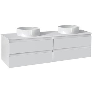 Изображение товара Тумба со столешницей под раковину Jacob Delafon Madeleine, 120 см, со светодиодной подсветкой, белая матовая, EB2085-J51