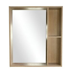 Изображение товара Зеркальный шкаф Bellezza Рона 70 см, натуральный дуб, 4614111030502