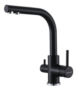 Изображение товара Смеситель Paulmark Essen Es213011-AN для кухонной мойки, с подключением к фильтру, антрацит полностью
