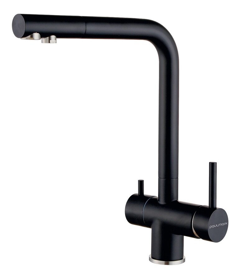 Изображение товара Paulmark Skalen Sk213020-AN: смеситель для кухонной мойки, антрацит, с подключением к фильтру