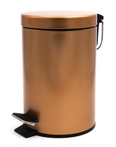 Изображение товара Ведро Ridder Ed 5 л с педалью в металлик цвете медь для дома и офиса