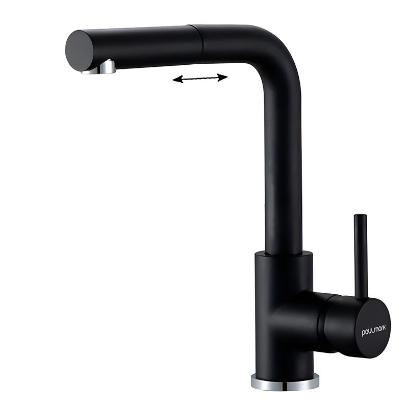 Изображение товара Смеситель для кухни Paulmark Kassel Ka214311-401TB с вытяжным изливом