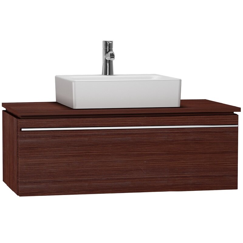 Изображение товара Тумба под раковину Vitra System Fit 100 см, подвесная, венге, МДФ