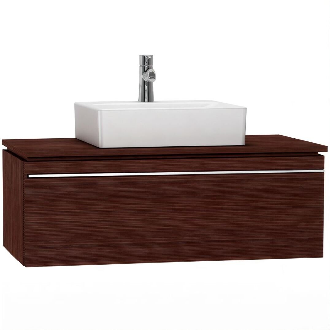 Изображение товара Тумба под раковину VitrA System Fit 100 см, подвесная, венге, 53792 Изображение товара Тумба под раковину VitrA System Fit 100 см, подвесная, венге, 53792