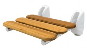 Изображение товара Сиденье для душа Ridder Pro откидное бамбук A140108