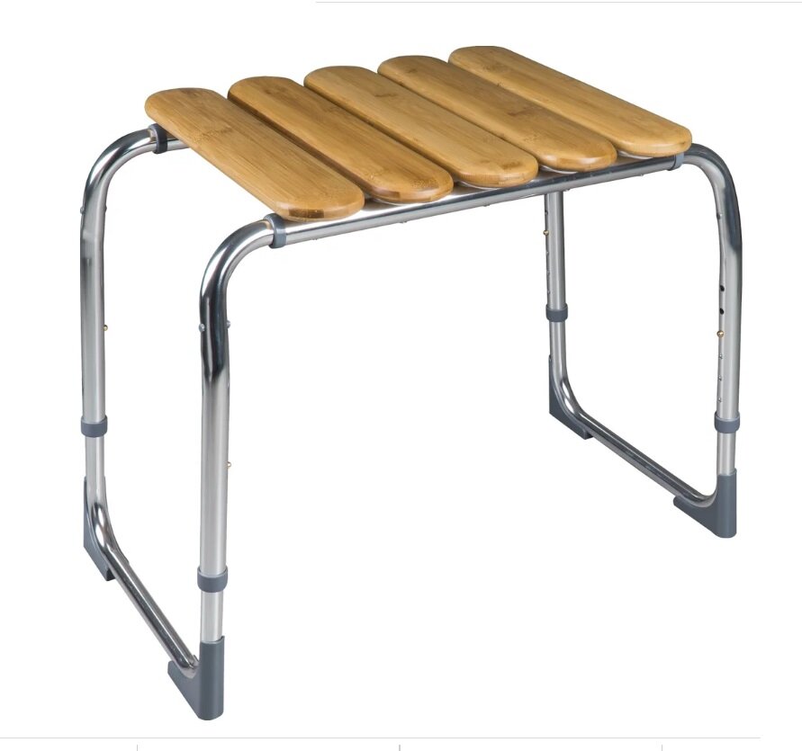 Изображение товара Табурет для ванной комнаты Ridder Pro с регулируемой высотой из бамбука