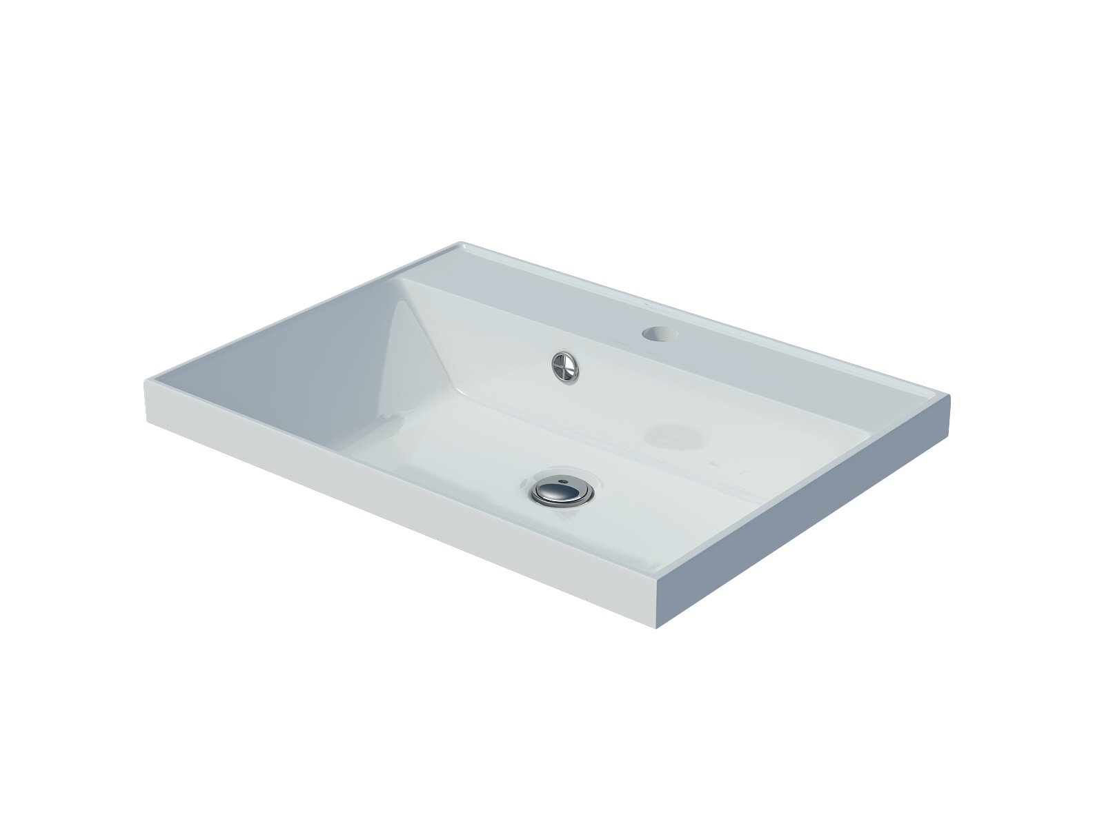 Изображение товара Раковина Madera Classica 274154 60 см из искусственного камня белая