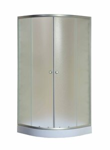 Изображение товара Душевой уголок Niagara Eco 80 х 80 х 195 см, низкий поддон, профиль хром, стекло матовое, NG-003-14