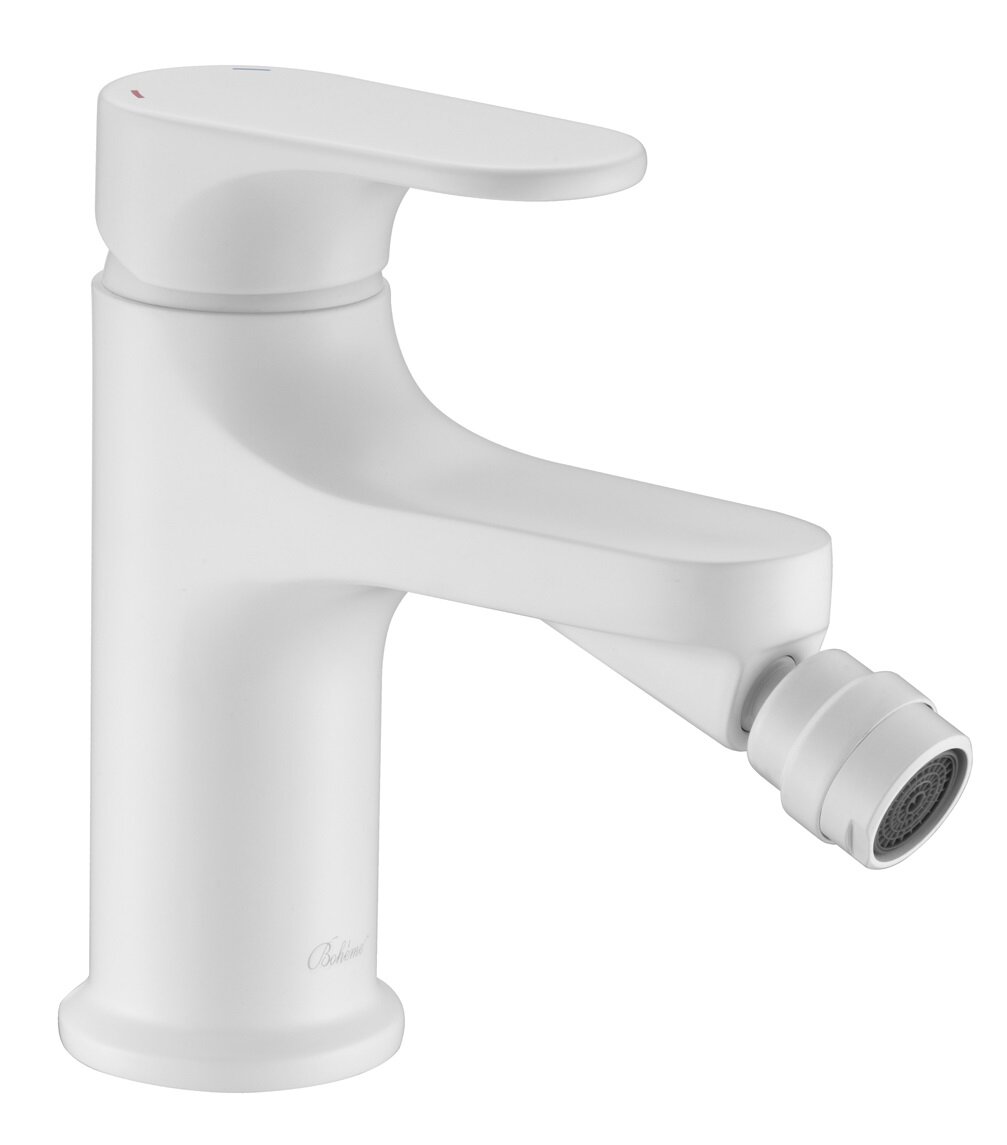 Изображение товара Смеситель для биде Boheme Spectre 456-MW белый матовый с фиксированным изливом