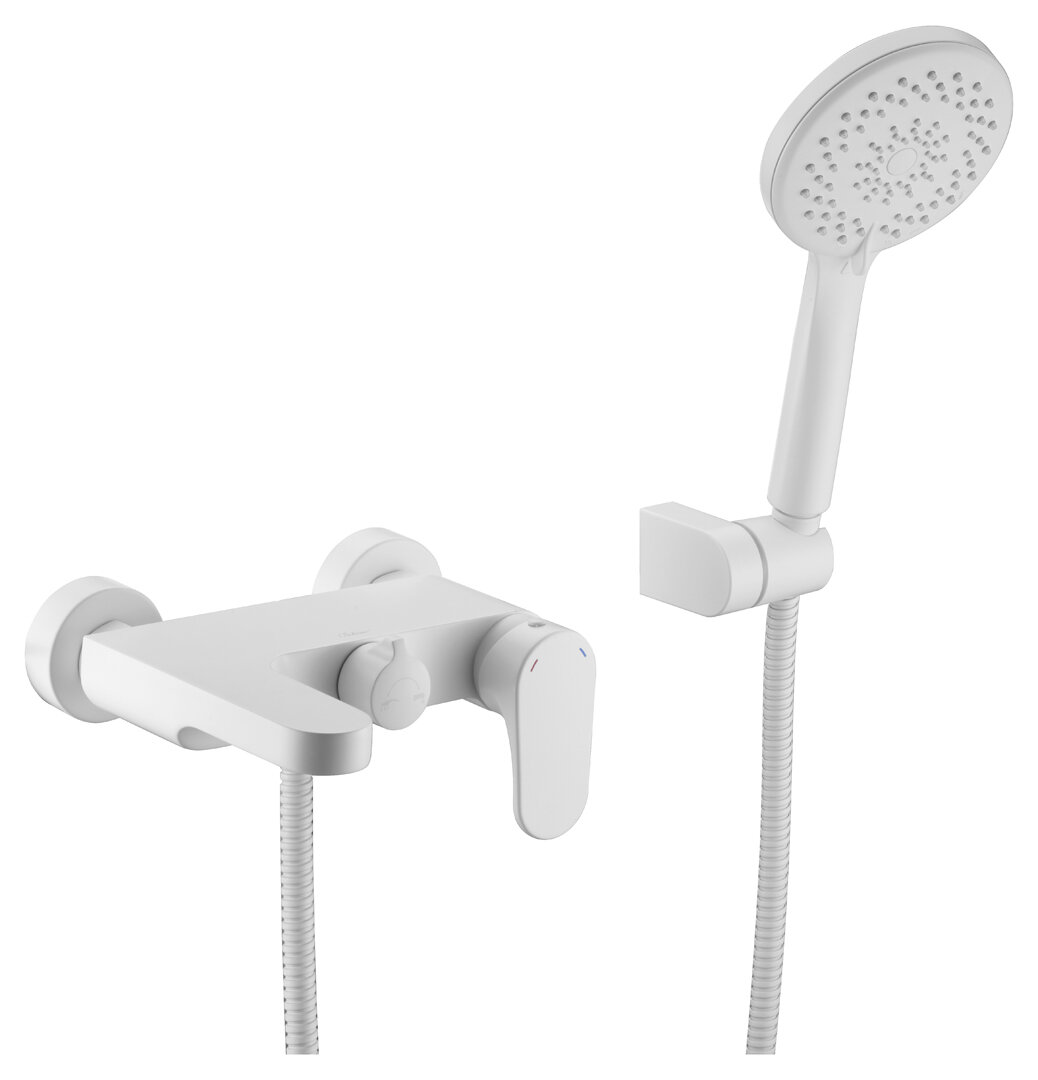 Изображение товара Смеситель для ванны и душа Boheme Spectre 453-MW белый матовый