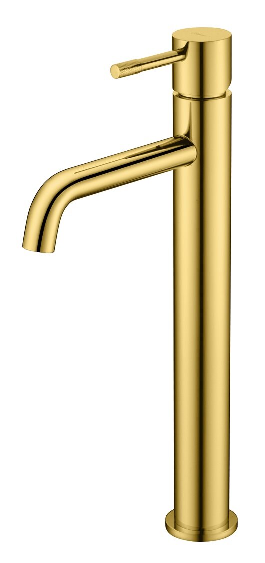 Изображение товара Высокий смеситель для раковины Boheme Uno 462-G золото Италия
