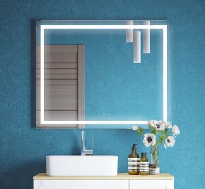Изображение товара Зеркало Corozo Барго 100 х 80 см, с LED-подсветкой и сенсором, SD-00000804