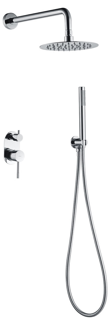Изображение товара Душевая система Boheme Uno верхний и ручной душ хром Italia