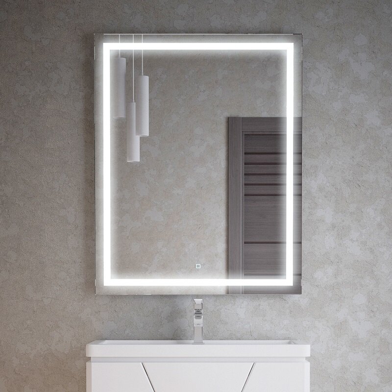 Изображение товара Зеркало Corozo Барго 60 х 80 см, с LED-подсветкой и сенсором, SD-00001116