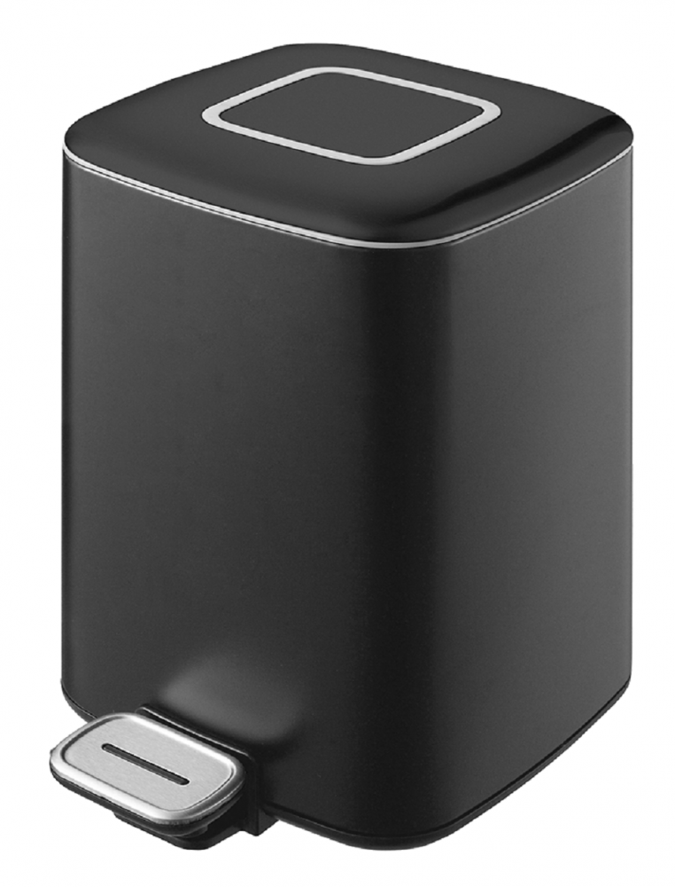 Изображение товара Ведро для мусора Boheme Q 9 литров, квадратное, черный, 10948-B