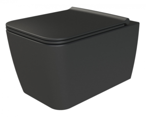 Изображение товара Подвесной безободковый унитаз Boheme Zen черный матовый 967-B