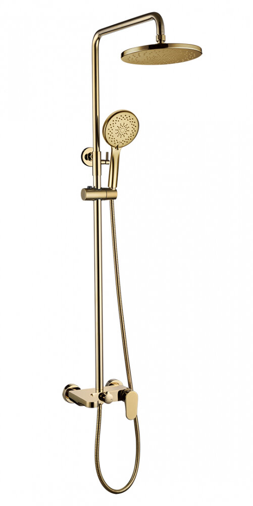 Изображение товара Душевая система Boheme Spectre 458-G для ванны верхний и ручной душ, золото