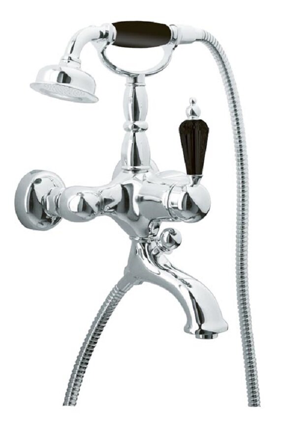 Изображение товара Смеситель для ванны и душа Boheme Tradizionale 243 Nero с хромированным покрытием