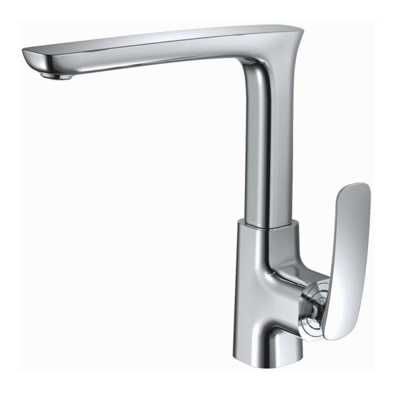 Изображение товара Смеситель для кухонной мойки Haiba HB71616 хром однорычажный с поворотным изливом