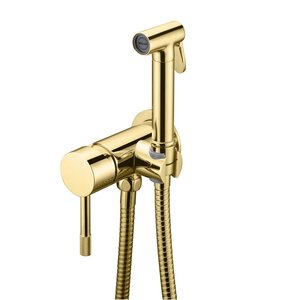 Изображение товара Гигиенический душ Boheme Uno, 467-G, со смесителем, золото