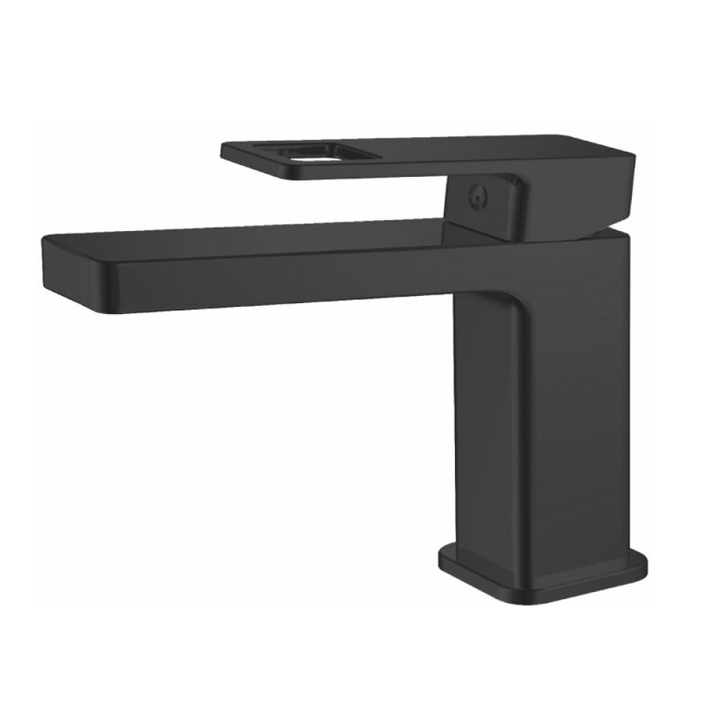 Изображение товара Смеситель для раковины Haiba HB10615-7 черный однорычажный латунь