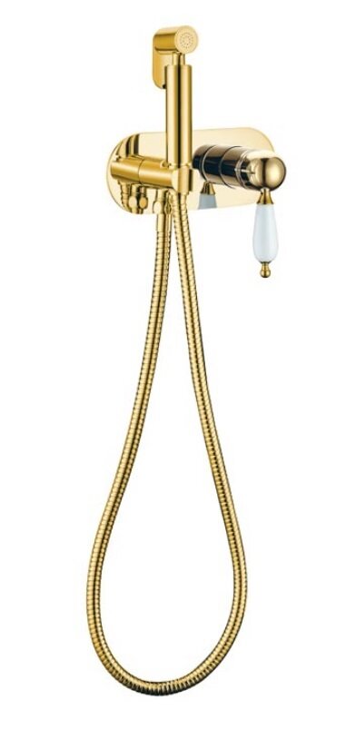 Изображение товара Гигиенический душ Boheme Imperiale 425 со смесителем, золото, встраиваемый