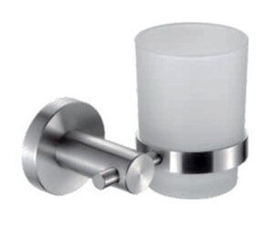 Изображение товара Стакан для щеток с держателем Haiba, нержавеющая сталь, HB8306