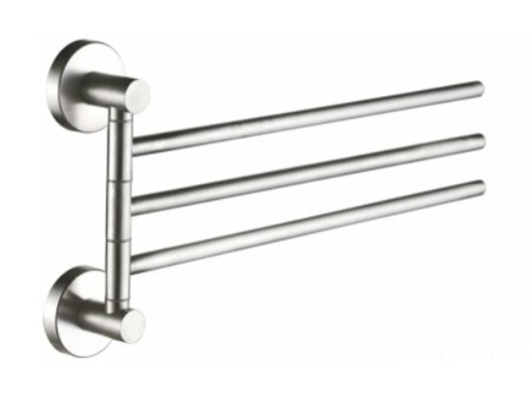 Изображение товара Полотенцедержатель тройной Haiba, поворотный, нержавеющая сталь, HB8313