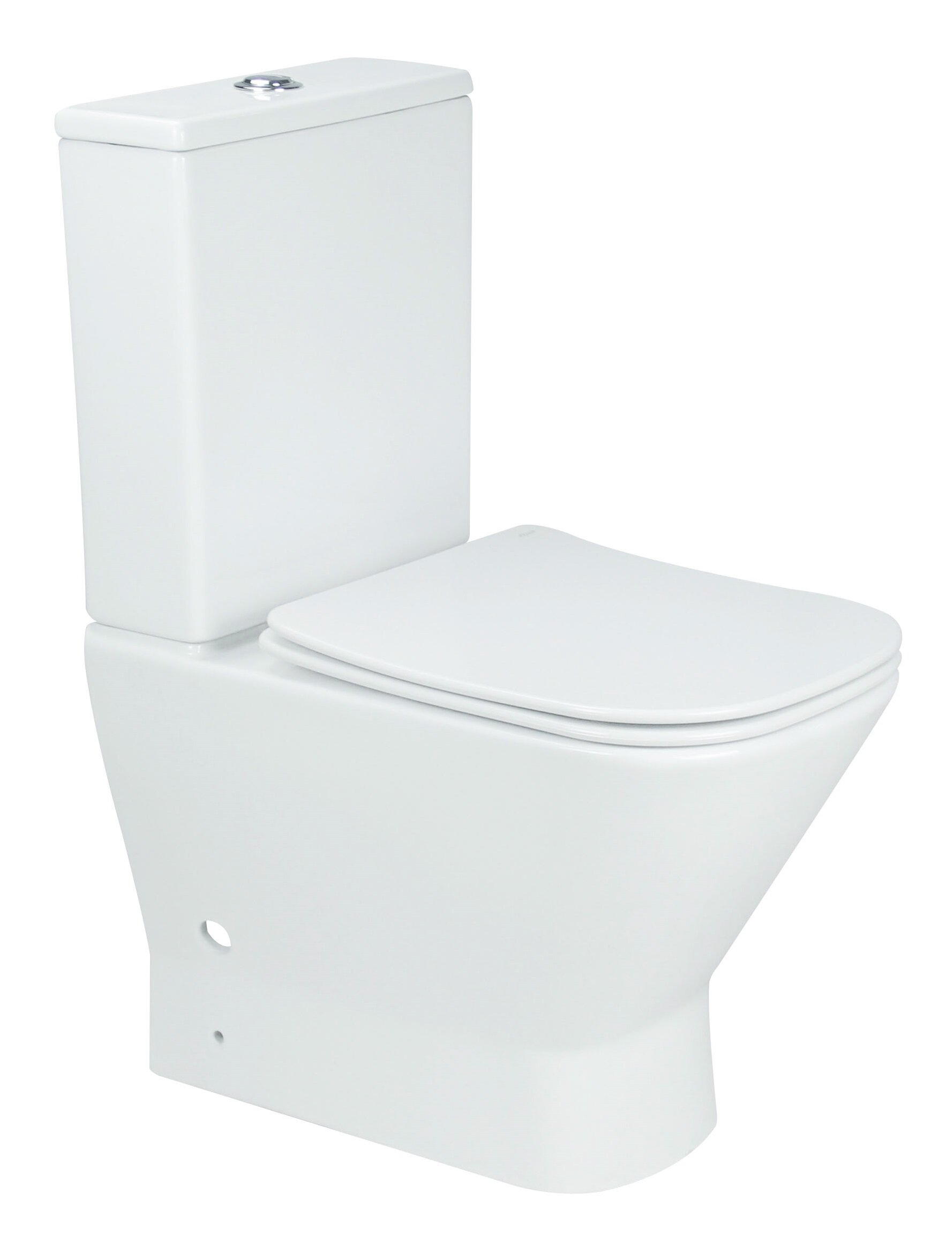 Изображение товара Напольный безободковый унитаз Aquanet Fine 273786 с бачком и крышкой Soft Close