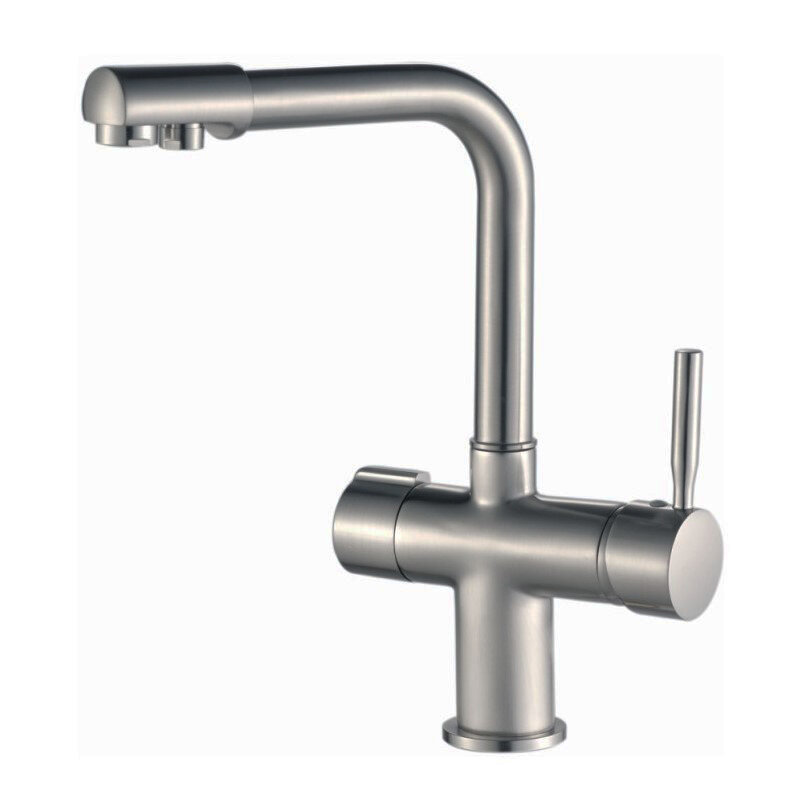 Изображение товара Смеситель для кухонной мойки Haiba с подключением фильтра питьевой воды, нержавеющая сталь, HB70088-5