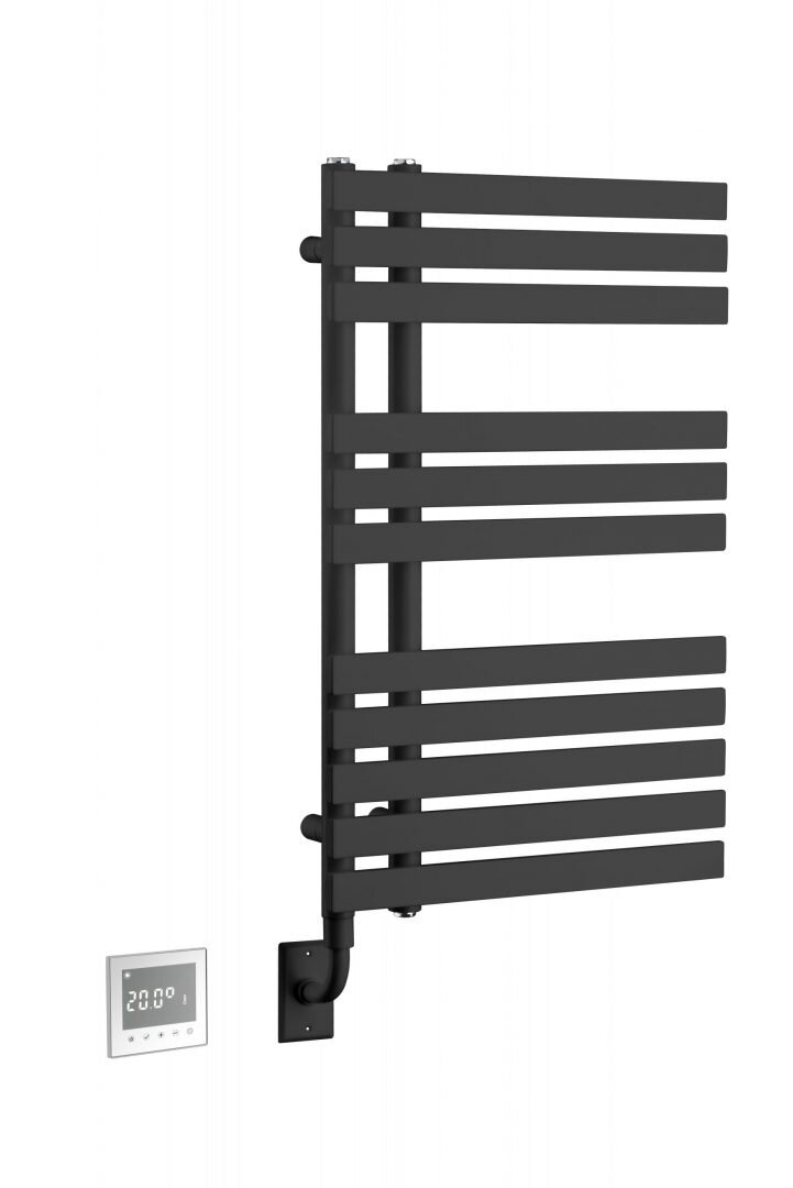 Изображение товара Полотенцесушитель электрический Boheme Venturo 721-B 80 x 50 см, ширина 50 см, высота 93.8 см, черный матовый Изображение товара Полотенцесушитель электрический Boheme Venturo 721-B 80 x 50 см, ширина 50 см, высота 93.8 см, черный матовый