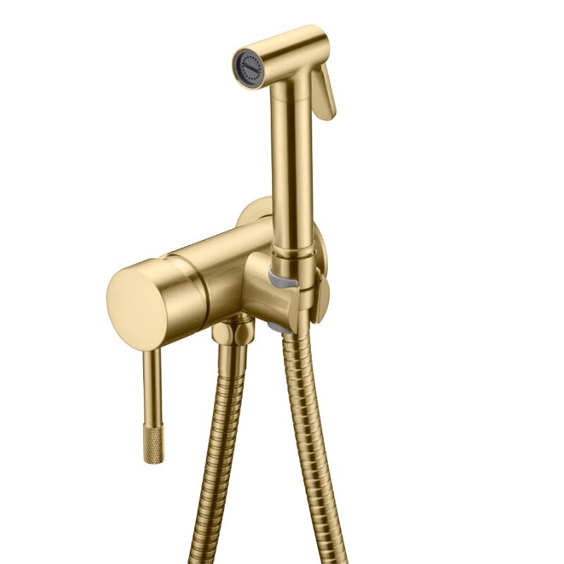Изображение товара Гигиенический душ Boheme Uno 467-MG, со смесителем, золото матовое