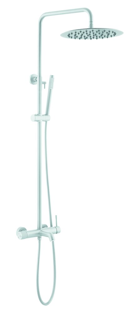 Изображение товара Душевая система Boheme Uno с верхним и ручным душем белый матовый 468-MW